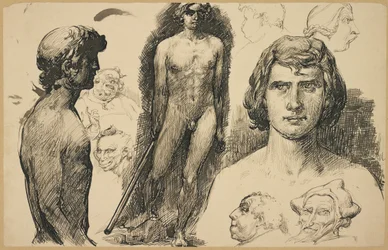 Folha de Estudos da Vida e Caricaturas, 1892